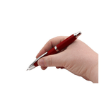 Stilou-Pilot-Capless-Rhodium-varf-mediu-rosu