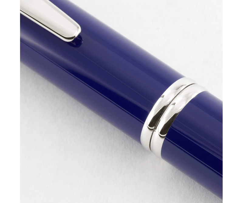 Stilou-Pilot-Capless-Rhodium-varf-fin-albastru