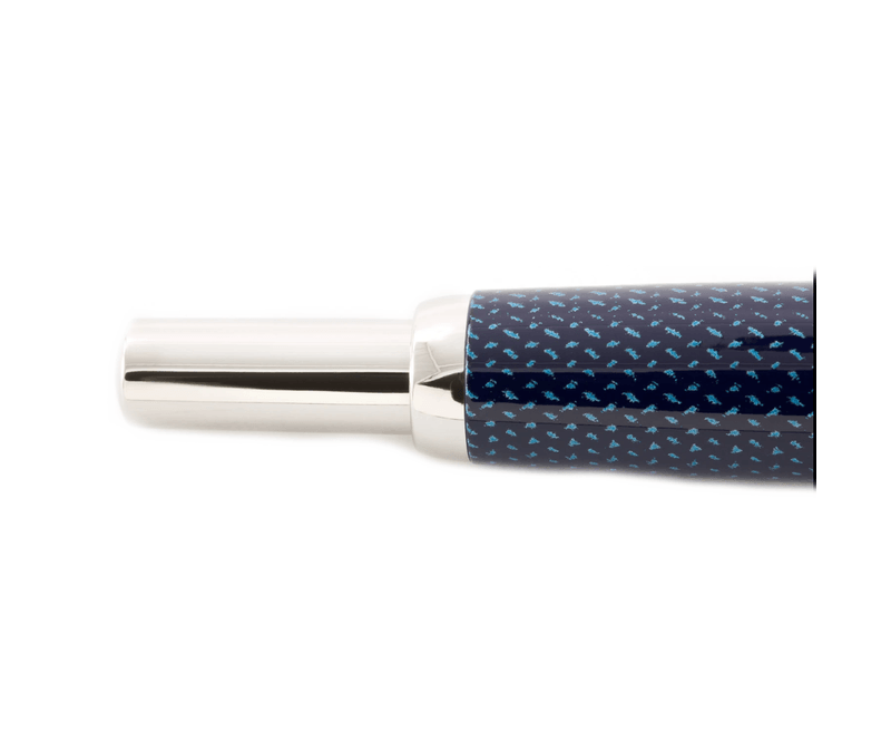 Stilou-Capless-Rhodium-Graphite-Albastru-Varf-Fin
