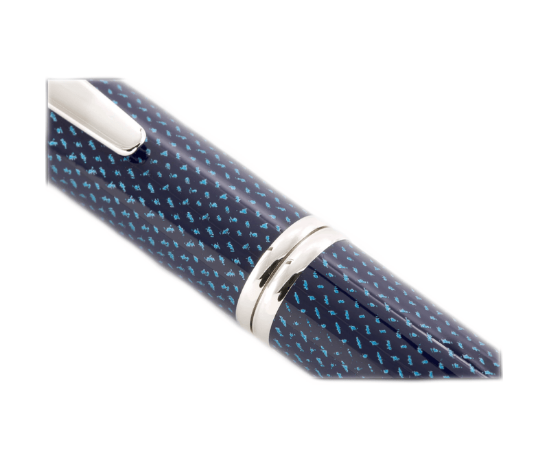 Stilou-Capless-Rhodium-Graphite-Albastru-Varf-Fin