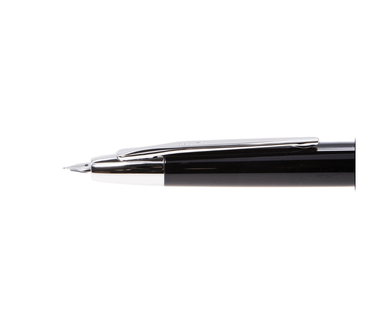 Stilou-Pilot-Capless-Decimo-Rhodium-varf-mediu-negru