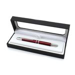 Stilou-Pilot-Capless-Decimo-Rhodium-varf-mediu-rosu