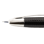 Stilou-Pilot-Capless-Rhodium-Graphite-varf-mediu-negru-graphite