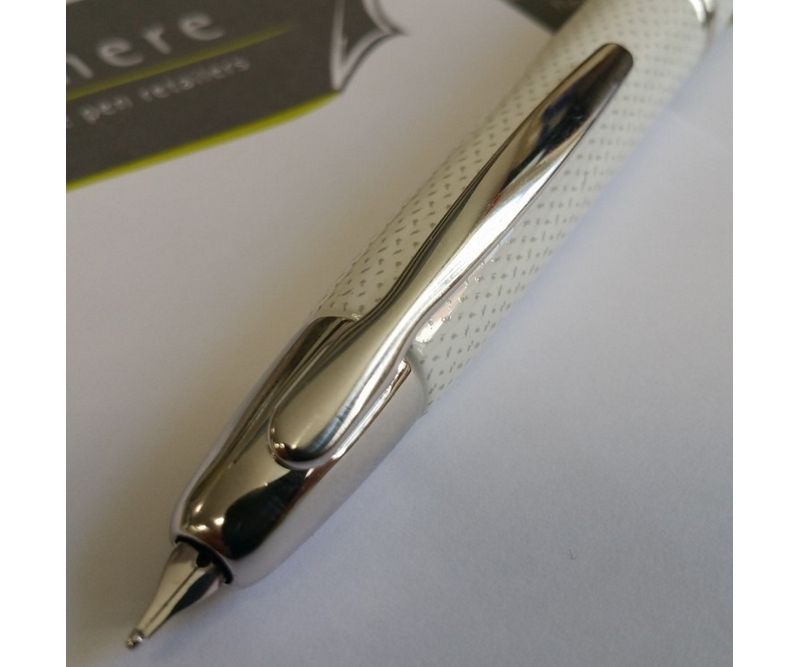 Stilou-Capless-Rhodium-Graphite-Alb-Vf.Mediu-Aur-Alb