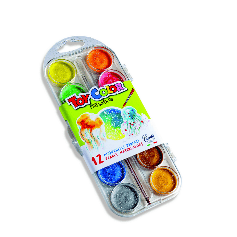 Acuarele-perlate-Toy-Color-12-culori