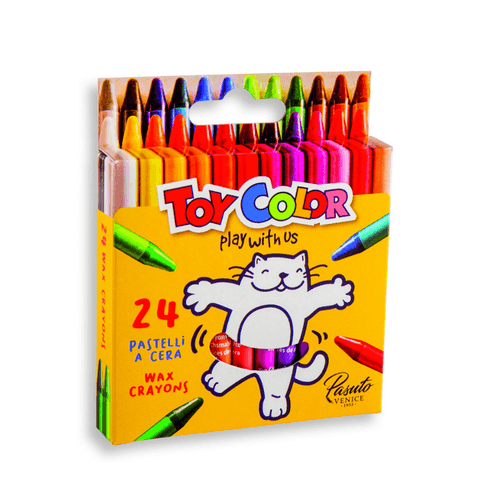 Creioane cerate Toy Color 24 bucati