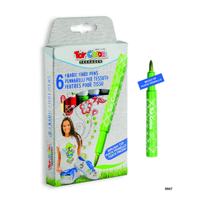 Carioci pentru textile Toy Color 6 culori