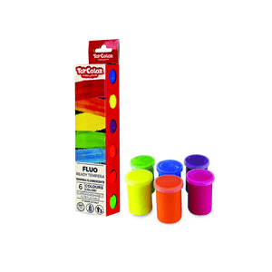 Tempera fluorescenta Toy Color 25 ml 6 culori