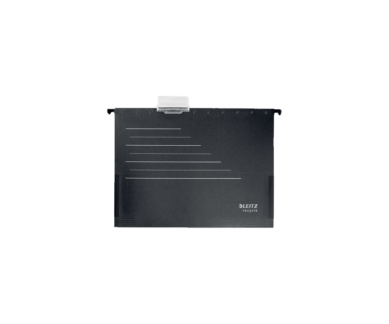 Dosar-suspendabil-Leitz-Recycle-carton-reciclat-A4-cu-burduf-negru