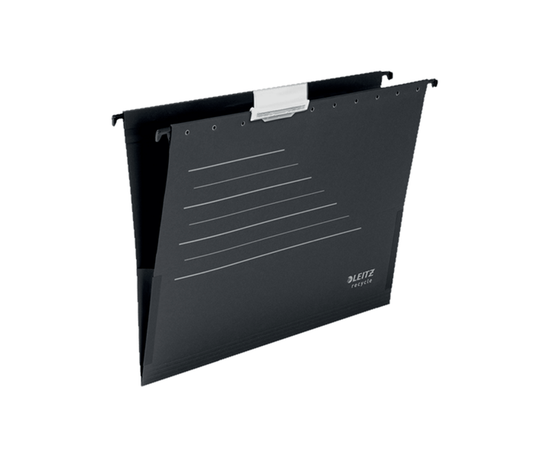 Dosar-suspendabil-Leitz-Recycle-carton-reciclat-A4-cu-burduf-negru