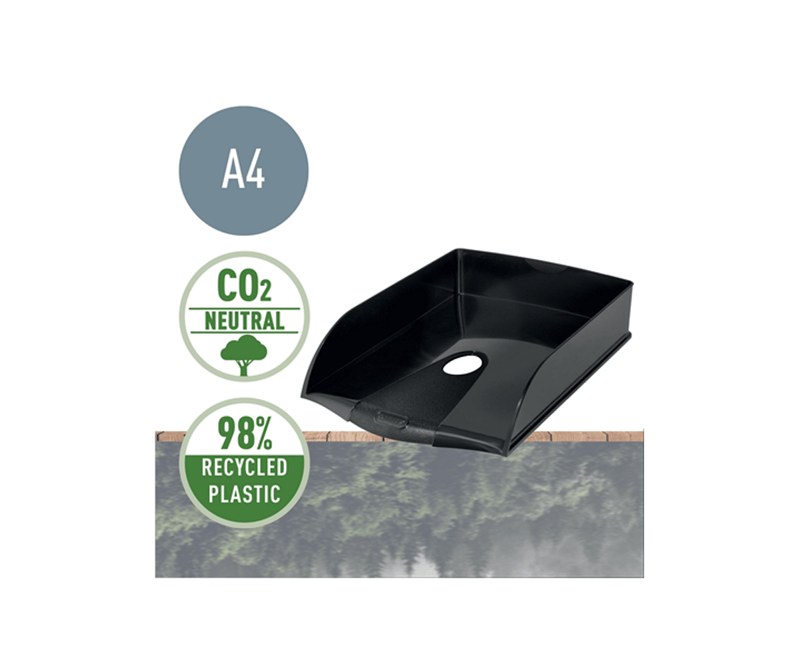 Tavita-documente-Leitz-Recycle-PS-reciclat-A4-negru
