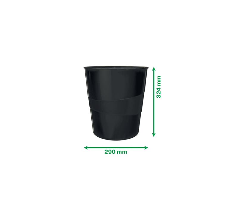 Cos-hartii-Leitz-Recycle-PP-reciclat-15l-negru