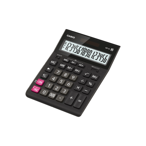 Calculator de birou 16 digits Casio GR-16-W-EP negru
