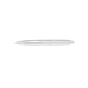 Stilou Capless Stripe Pilot varf mediu corp argintiu