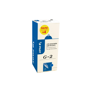 Roller cu gel Pilot G-2, 0.5 mm, albastru, 20 bucati/cutie