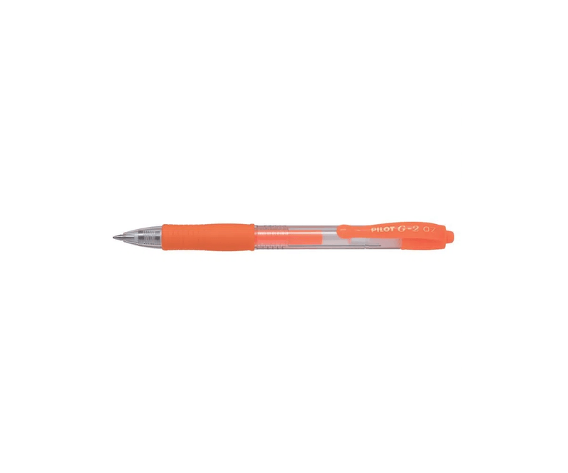 Roller-cu-gel-Pilot-G-2-Neon-0.7mm-portocaliu-neon