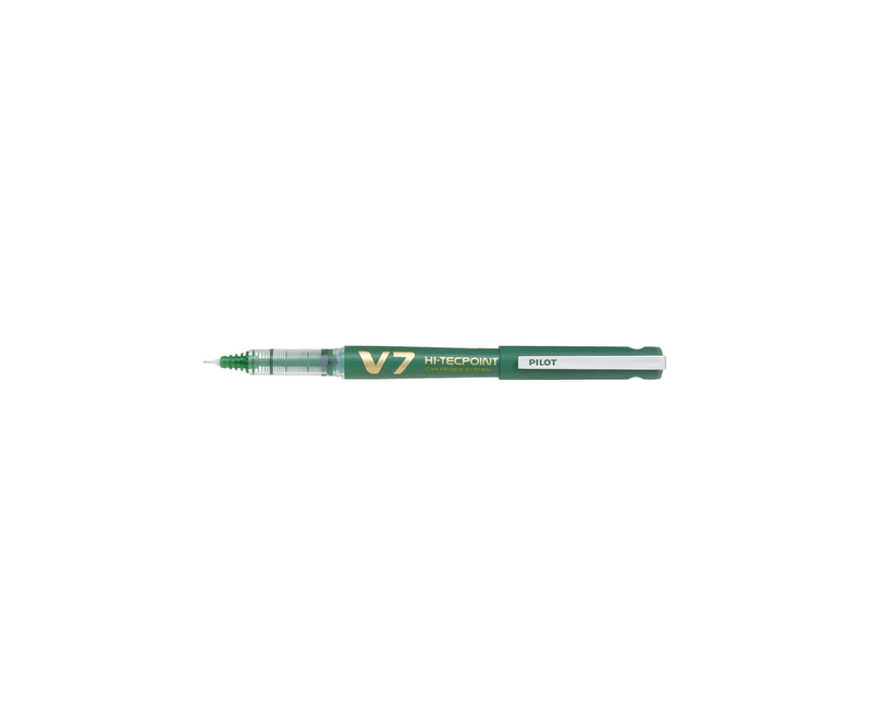 Roller-reincarcabil-Pilot-V7-Hi-Tecpoint-0.7-mm-verde