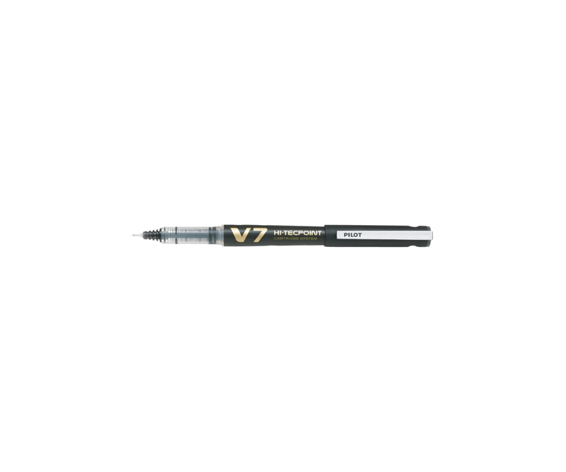 Roller-reincarcabil-Pilot-V7-Hi-Tecpoint-0.7-mm-negru