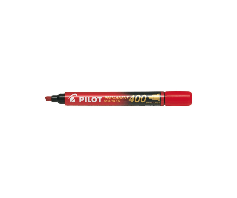 Marker-permanent-Pilot-400-varf-tesit-4-mm-rosu
