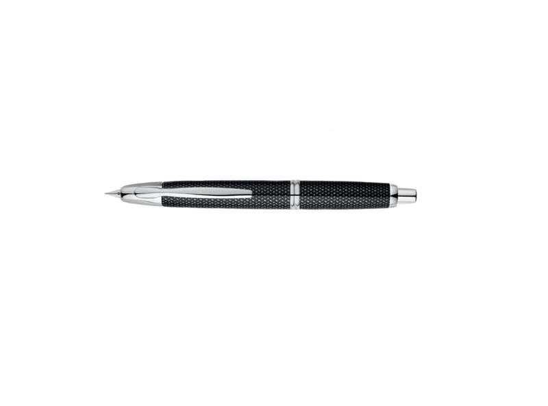Stilou Pilot Capless Rhodium Graphite, varf mediu, negru graphite
