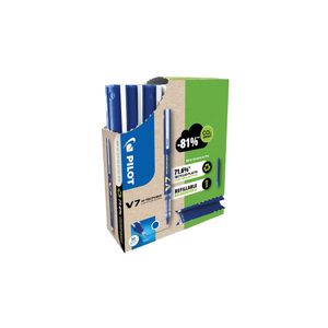 Pachet Pilot Begreen V7 0.7 albastru + 10 seturi x 3 rezerve