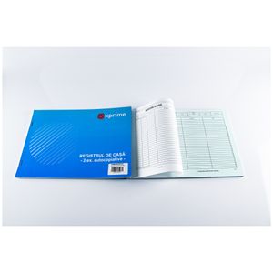 Registru casa A4 2 exemplare hartie autocopiativa 50 seturi/carnet coperta carton 300g/mp