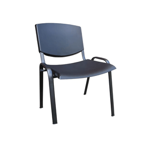 Scaun fix PVC cadru metalic negru Darius