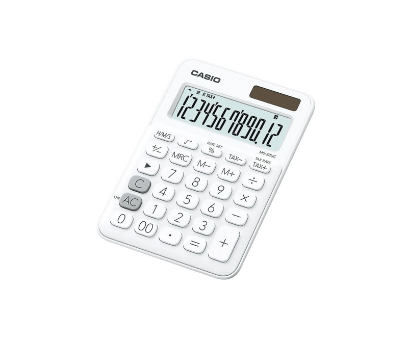 Calculator-de-birou-Casio-MS-20UC-12-digits-alb