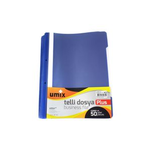 Dosar A4 plastic sina si perforati 50 buc/set Umix