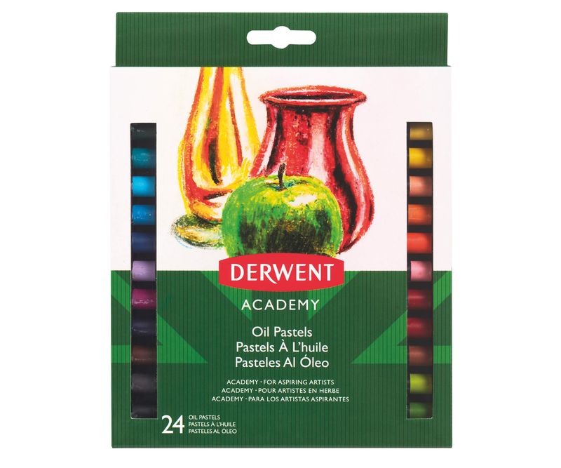 Set 24 creioane ulei pastel Derwent Academy™