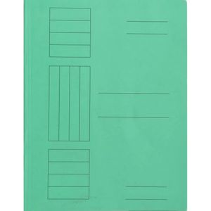 Dosar simplu carton supercolor verde 10 buc/set