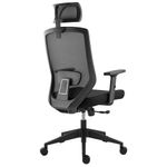 Scaun ergonomic jh, Negru