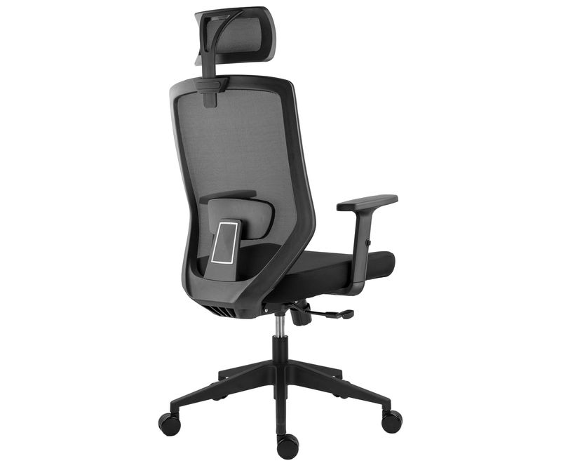 Scaun ergonomic jh, Negru