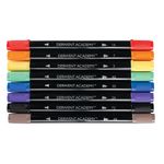 Marker-Derwent-Academy-2-capete-varf-pensula-8buc-set