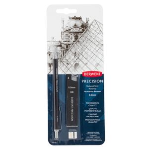 Creion mecanic 0.5 mm HB Derwent Profesional cu radiere si rezerve incluse