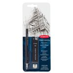 Creion-mecanic-metalic-0.7HB-Derwent-Professional-Negru-Rezerva-mina-si-Radiera-incluse