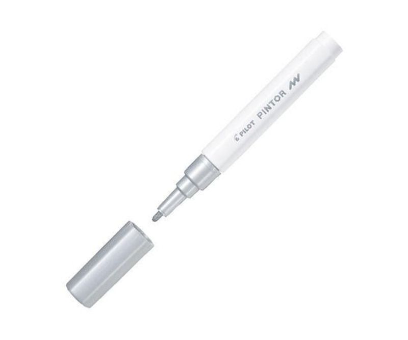 Marker-cu-vopsea-Pintor-argintiu-metalic-extra-F
