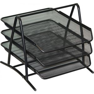Set 3 buc Tavite birou metalice negru
