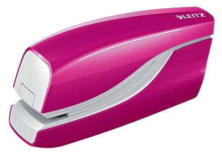 Capsator hartie electric 10 coli plastic roz caspe E1 Leitz