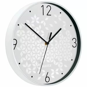 Ceas pentru perete Leitz WOW silentios rotund 29 cm alb