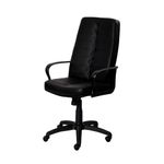 Scaun-managerial-Eva-piele-eco-neagra