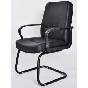 Scaun vizitator ergonomic piele eco negru Ergo