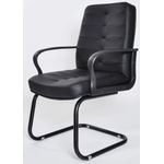 Scaun-vizitator-Eva-piele-eco-neagra