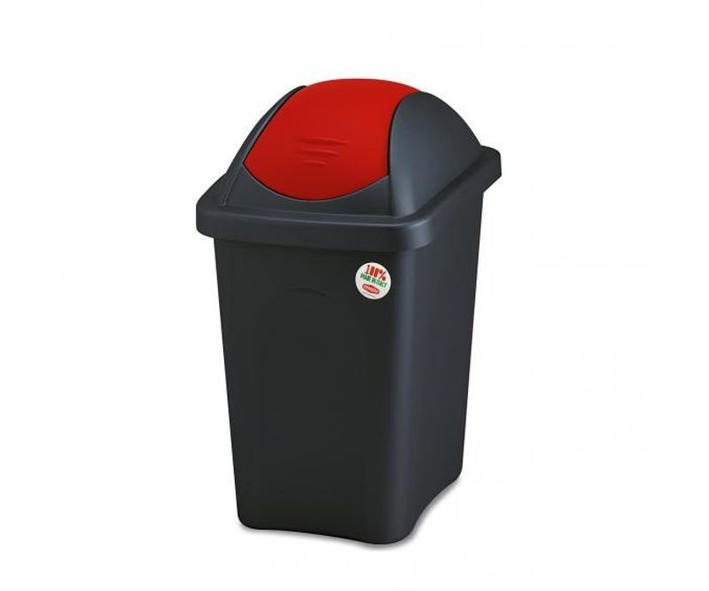 Cos-gunoi-deseuri-selective-capac-batant-30L-rosu