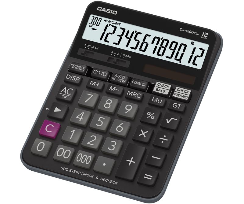 Calculator-de-birou-Casio-DJ-120D-12-digits-negru
