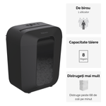 Distrugator-documente-LX45-cross-cut-8-coli-negru-Fellowes