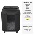 Distrugator-documente-LX85-cross-cut-12-coli-negru-Fellowes