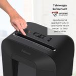 Distrugator-documente-LX85-cross-cut-12-coli-negru-Fellowes