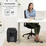 Distrugator-documente-LX85-cross-cut-12-coli-negru-Fellowes