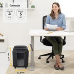 Distrugator-documente-LX85-cross-cut-12-coli-negru-Fellowes